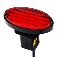 Jaxsyn Novelty Towbar Trailer Hitch Cover Tow - Red Oval Brake light