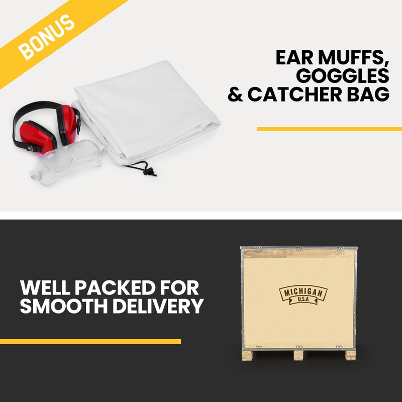 Buy MICHIGAN 6HP 212cc Petrol Wood Chipper Shredder Mulcher MyDeal