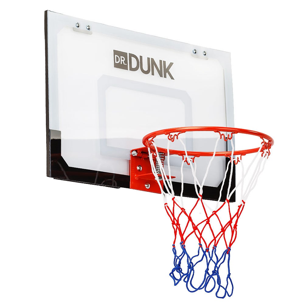 Dr.Dunk Indoor Mini Basketball Hoop Mounted Ring Kid Set, with 5' Ball and Pump