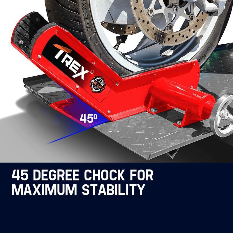 T-REX Motorcycle Lift Table Compressed Air Bike Stand Jack Hoist