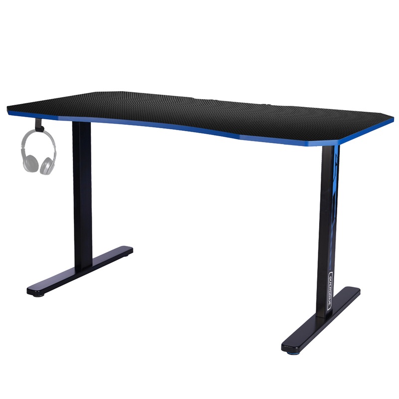 Buy OVERDRIVE Gaming Desk 139cm PC Table Computer Setup Carbon Fiber ...