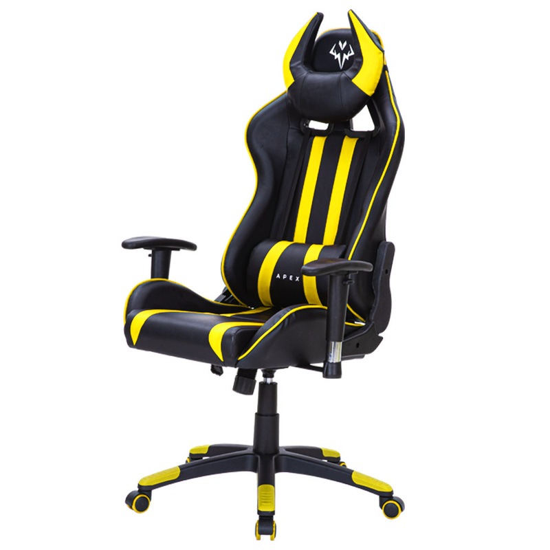 OVERDRIVE Diablo Reclining Gaming Chair Black Seat Computer Neck Lumbar