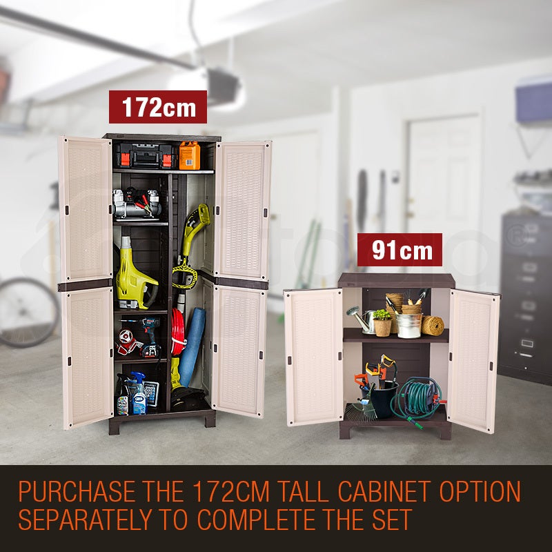 Plantcraft Outdoor Storage Cabinet Waterproof Cupboard Garage Backyard Tool Shed Buy Garage Cabinets 9348948070299