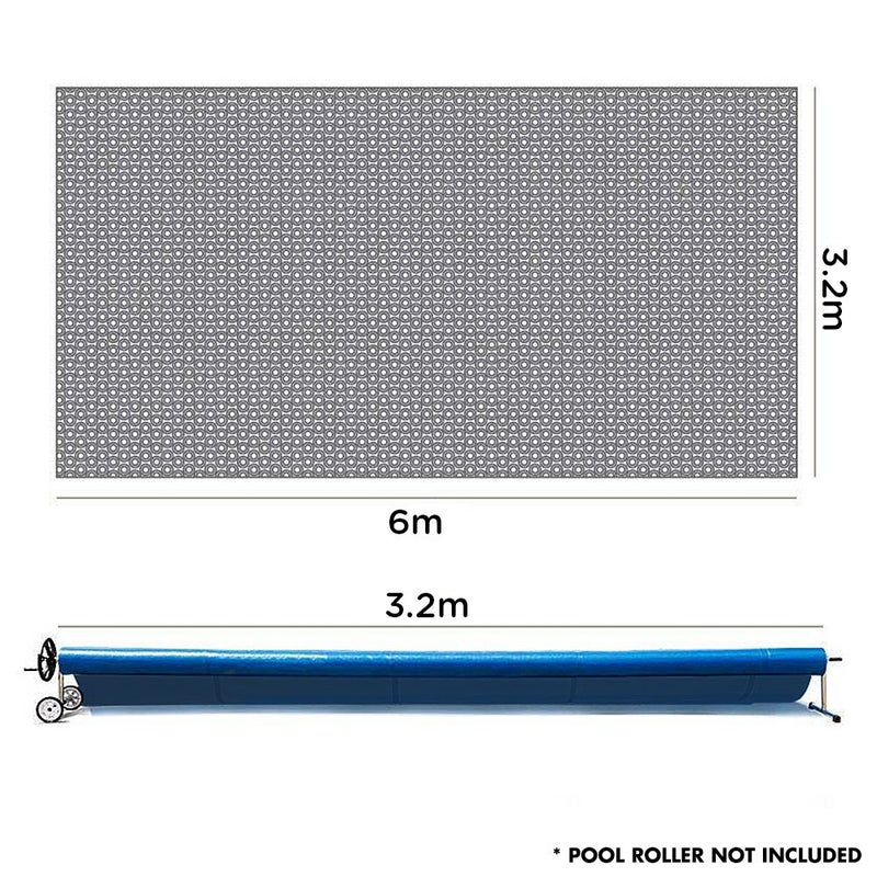 Buy 400 Micron Solar Swimming Pool Cover - Blue/Silver 6m x 3.2m