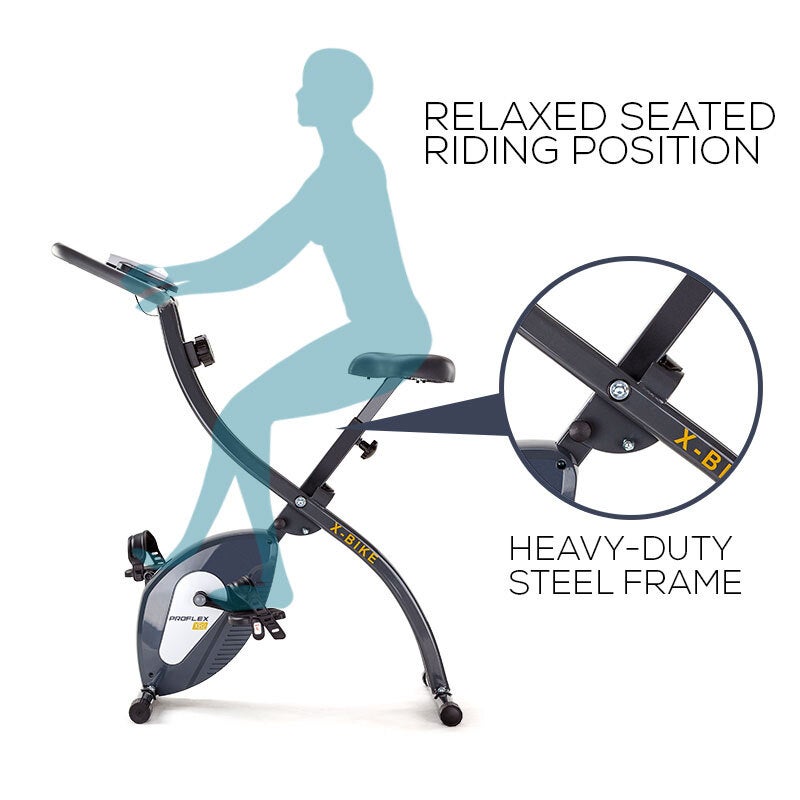 Buy PROFLEX Folding Magnetic Exercise Bike Cycling Cardio Machine