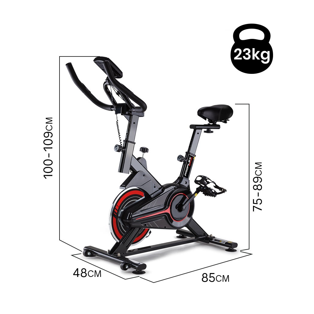 Buy PROFLEX Spin Bike Commercial Flywheel Gym Exercise Home