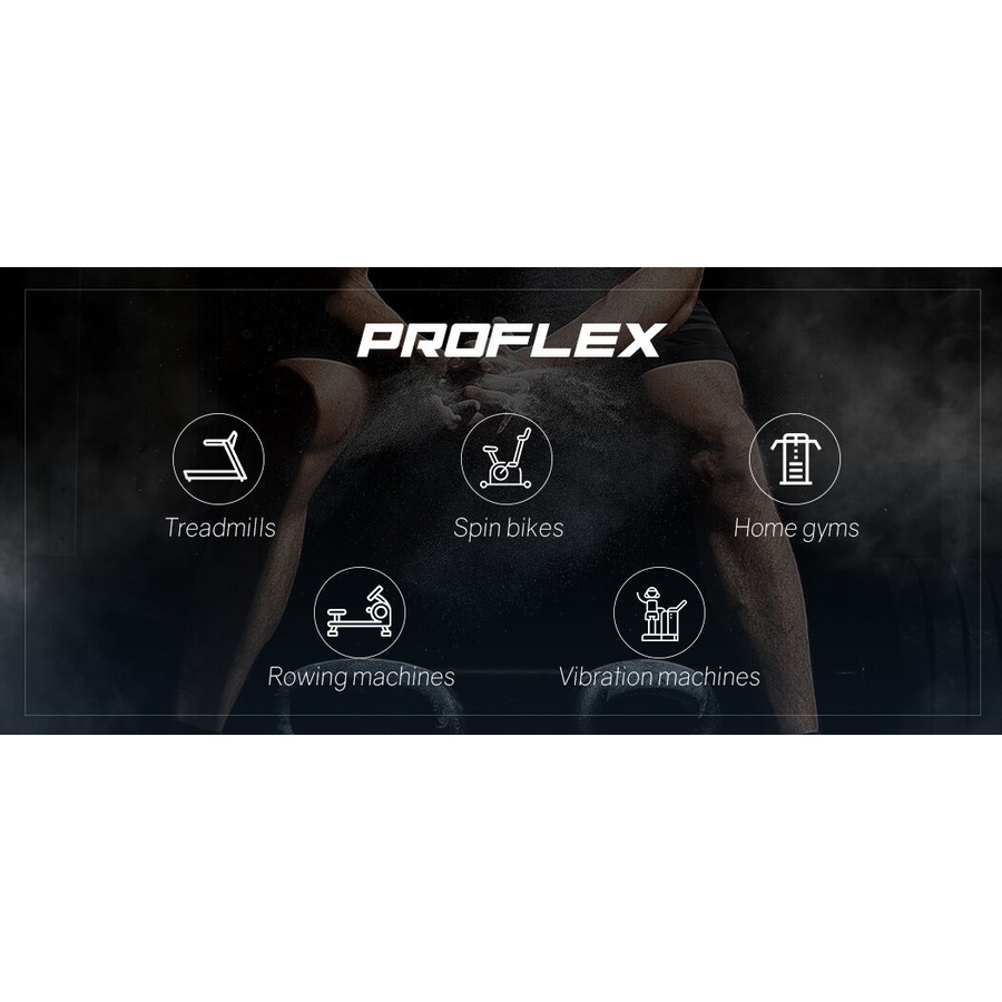 PROFLEX Electric Treadmill Folding Compact Small Walking Running Machine Home Gym, Bluetooth Speaker