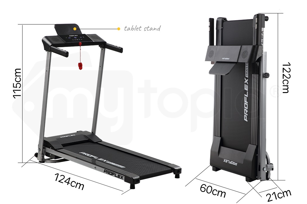 proflex treadmill bluetooth running machine foldable small compact home electric