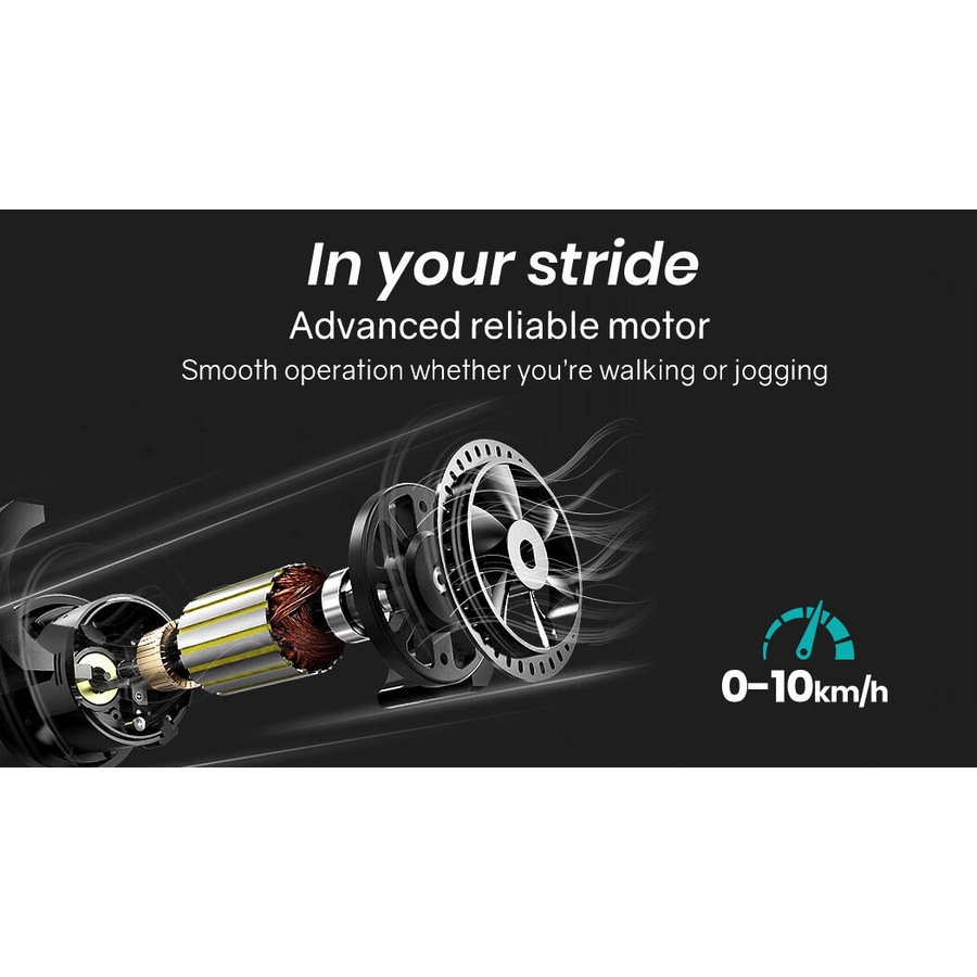 PROFLEX Electric Treadmill Folding Compact Small Walking Running Machine Home Gym, Bluetooth Speaker