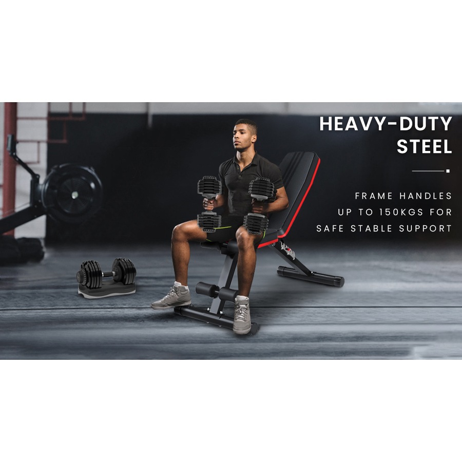 PROFLEX Weight Bench Adjustable Workout Bench Press Home Gym Exercise Equipment