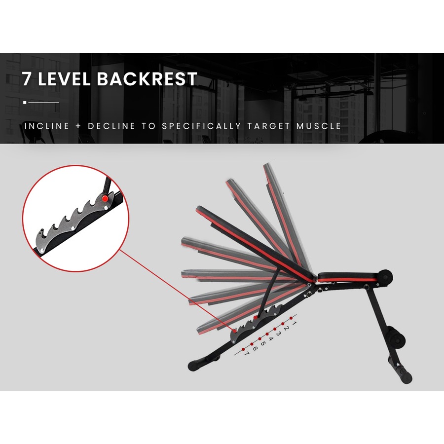 PROFLEX Weight Bench Adjustable Workout Bench Press Home Gym Exercise Equipment