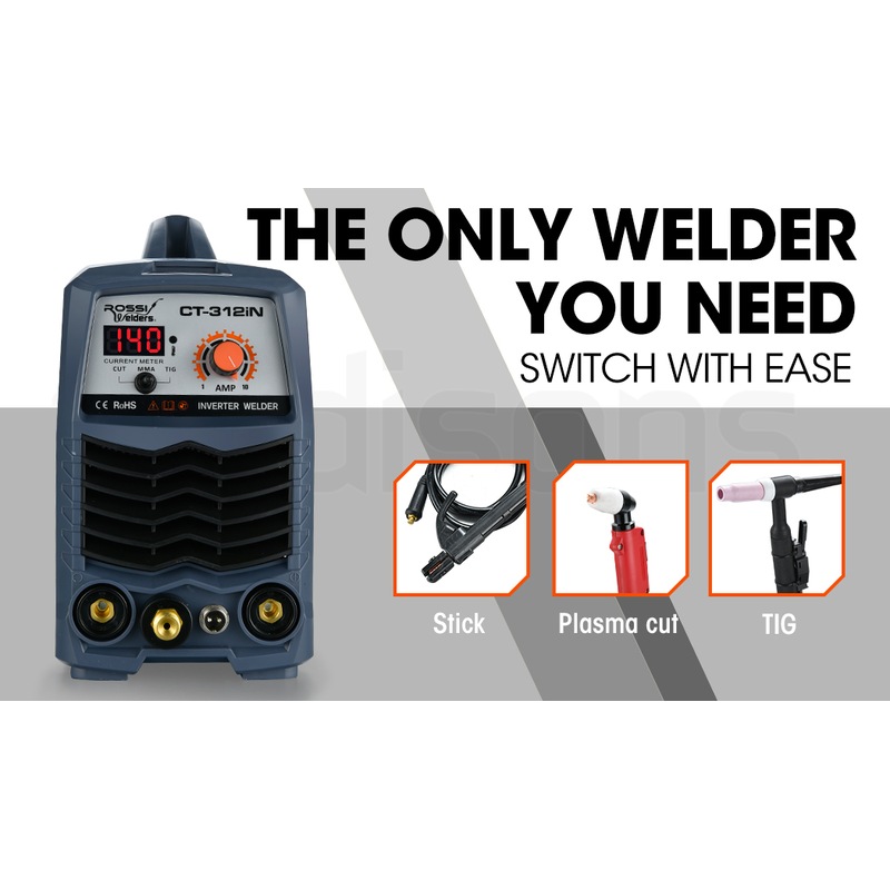 Buy ROSSI 140 Amp 3in1 Multiprocess Plasma Cutter GTAW Stick Gas