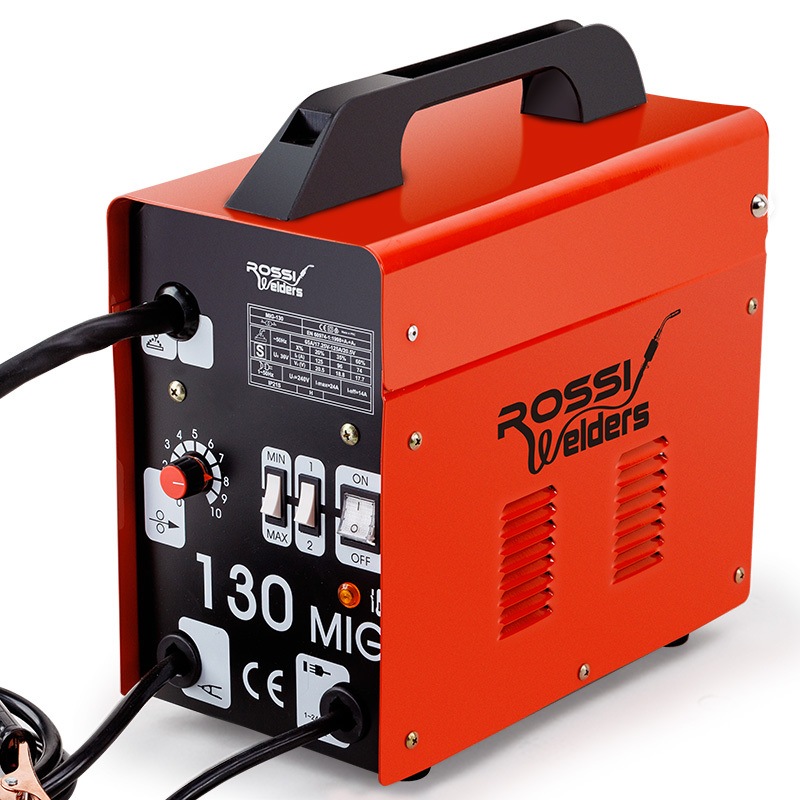 ROSSI 130 Amp MIG Gas Gasless Welder Metal Inert Welding Machine Tool 15A
