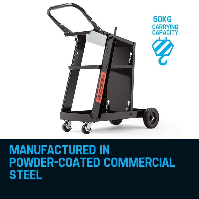 ROSSI Welding Cart Trolley MIG TIG ARC MMA Welder Plasma Cutter Storage ...