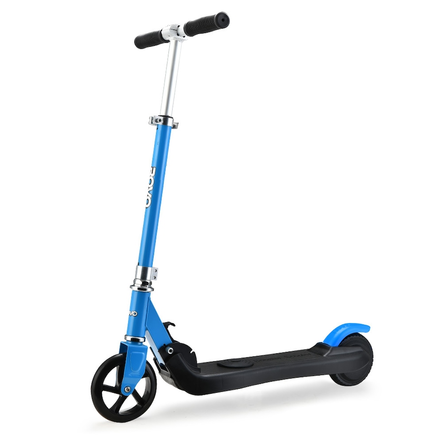 ROVO KIDS Folding Electric Scooter Children Commuter Ride On Escooter Bike for Ages 5-11, Blue