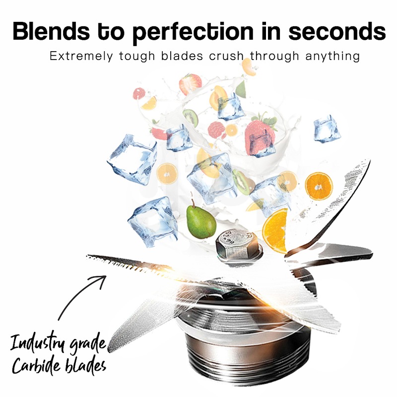 Buy POLYCOOL Commercial Blender Quiet Enclosed Processor Smoothie Mixer