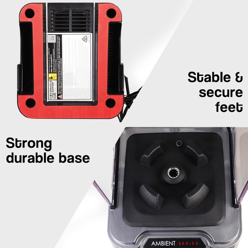 Buy POLYCOOL Commercial Blender Quiet Enclosed Processor Smoothie Mixer