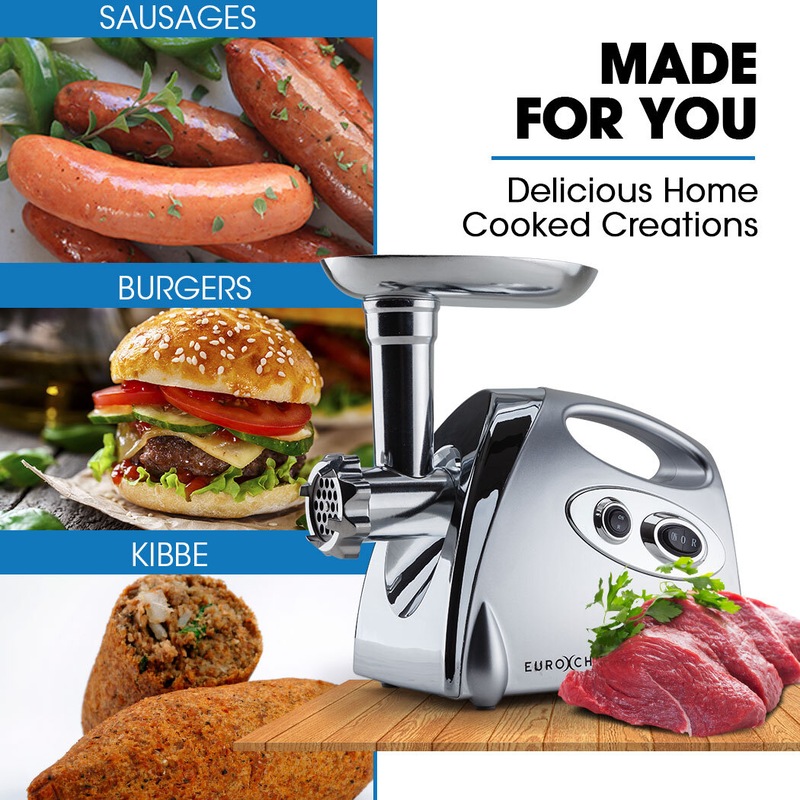Buy EuroChef Electric Meat Grinder Sauce Sausage Maker Filler Mincer