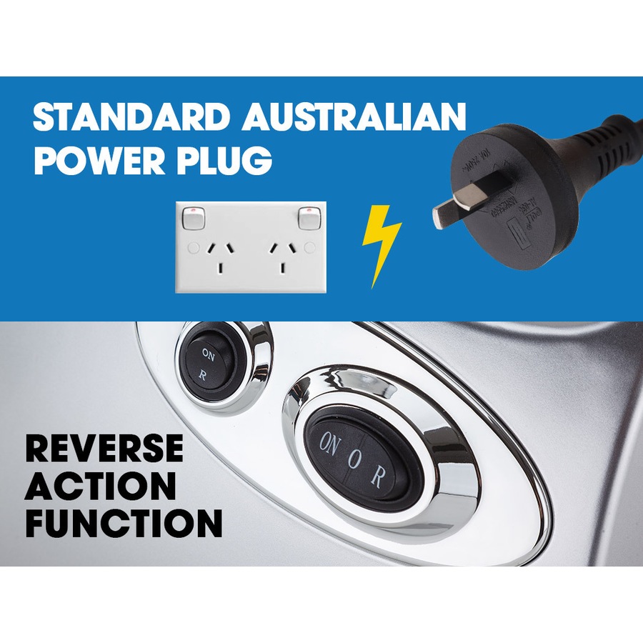 EUROCHEF Electric Meat Grinder, Stainless Steel Mincer Sausage Filler Kibbe Maker, Silver