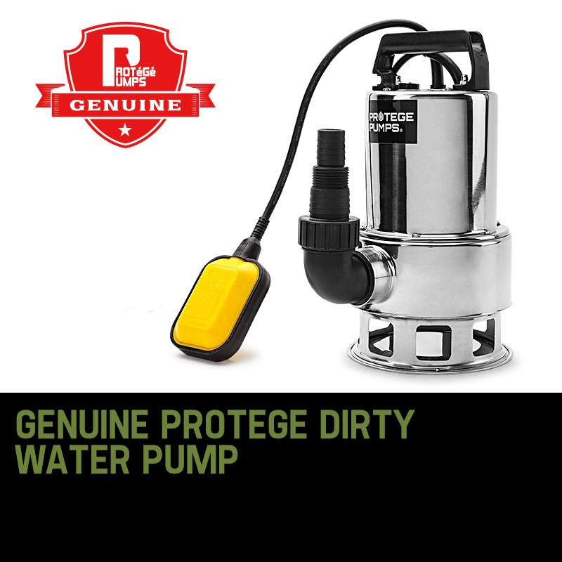 PROTEGE 1500W Submersible Dirty Water Pump Bore Tank Well Steel