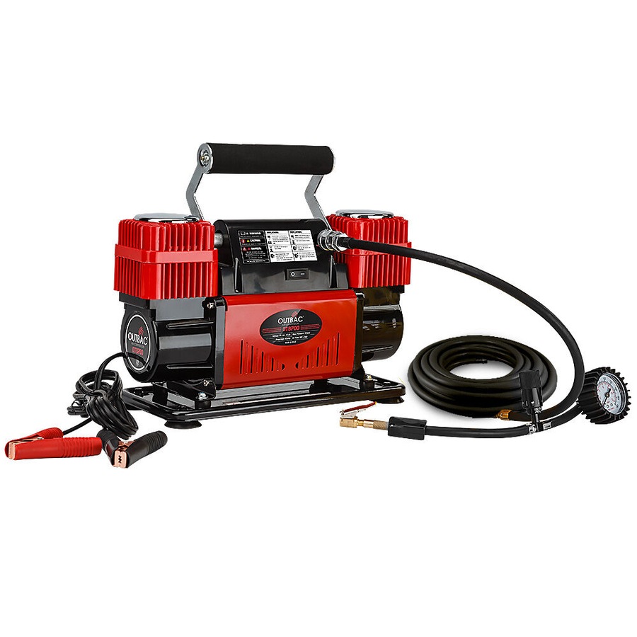 OUTBAC 12V 100PSI Portable Air Compressor 300L Compact Automatic Tyre Inflator/Deflator 540W