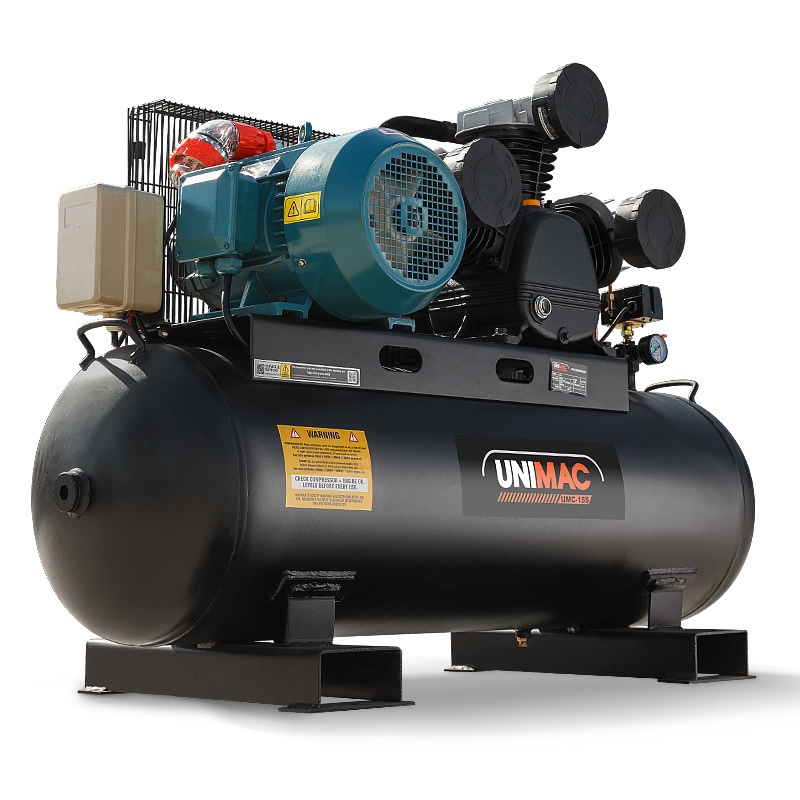 Buy UNIMAC 115PSI 150L 7.5kW Industrial 3 Phase Electric Air Compressor ...