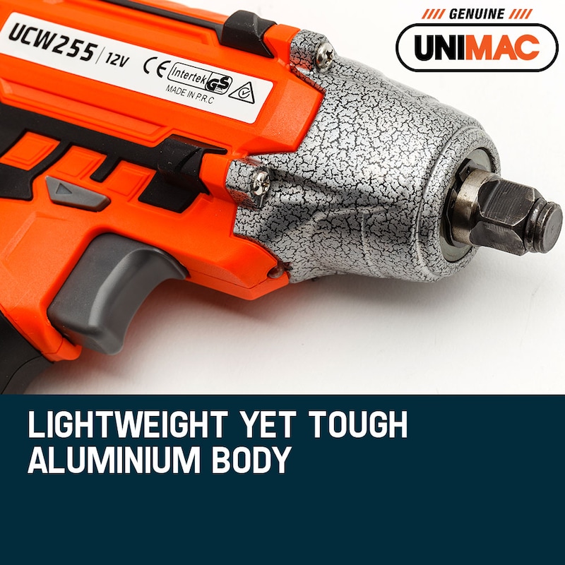 UNIMAC 1/2 Inch Cordless Impact Wrench - Lithium-Ion Battery Rattle Gun Sockets | Buy Impact 1 2 inch battery impact gun