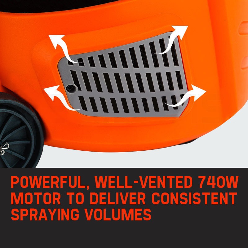 Buy UNIMAC 740W HVLP Electric Paint Sprayer Gun DIY Spray Station