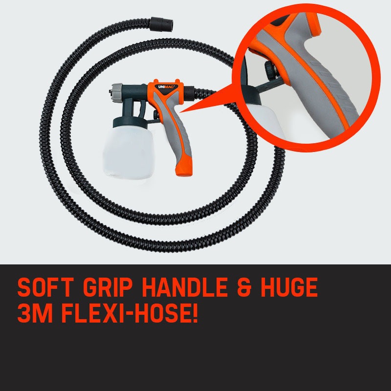 Buy UNIMAC 740W HVLP Electric Paint Sprayer Gun DIY Spray Station