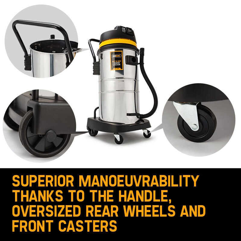UNIMAC 60L Wet and Dry Vacuum Cleaner Bagless Industrial Grade Drywall Vac Buy Industrial