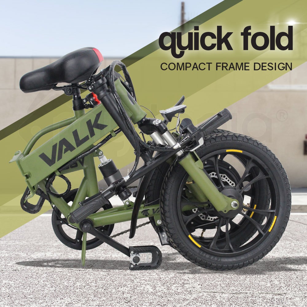 valk 250w electric bike dual suspension