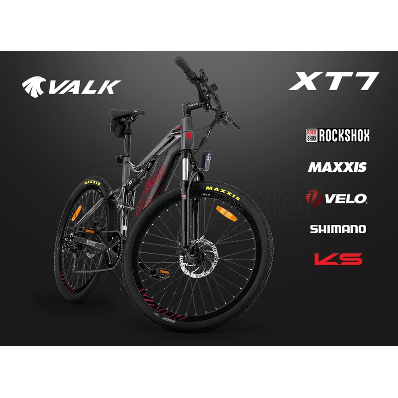 VALK Electric Bike eBike Battery Dual Suspension Mountain eMTB 36V 250W RockShox Buy Electric