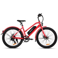 VALK Vista 36V 250W Ladies Step-Thru Electric Bike - Red