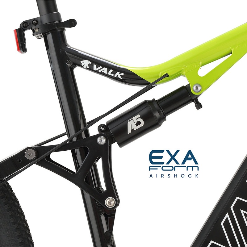 Buy Valk XT6 Electric Dual Suspension Mountain Electric Bike Black