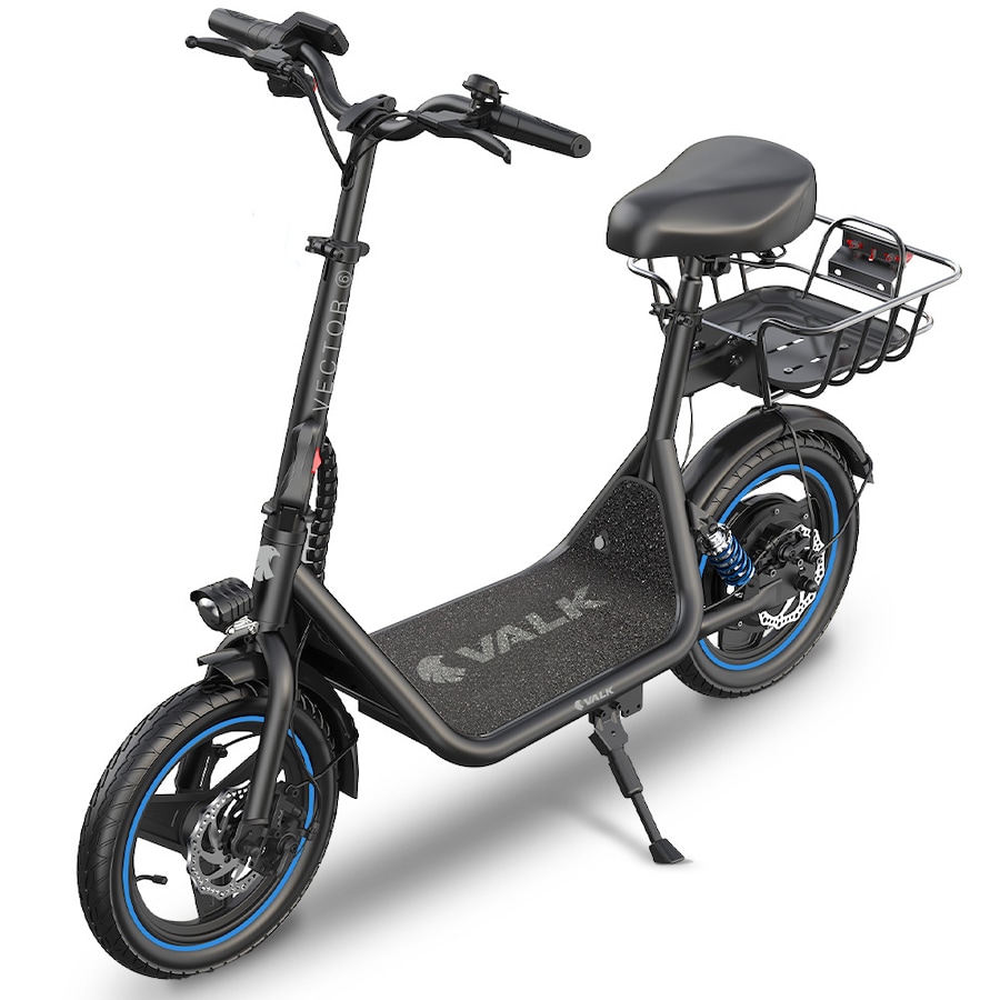 Valk Electric Scooter with Seat 30km Range, AU Compliant, Disc brakes, 14" Tyres, for Adults, Teens, Commuter