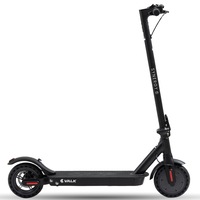 VALK Electric Scooter Adult Folding Motorised E-Scooter Commuter 400W 37V, Synergy 5 MkII Black