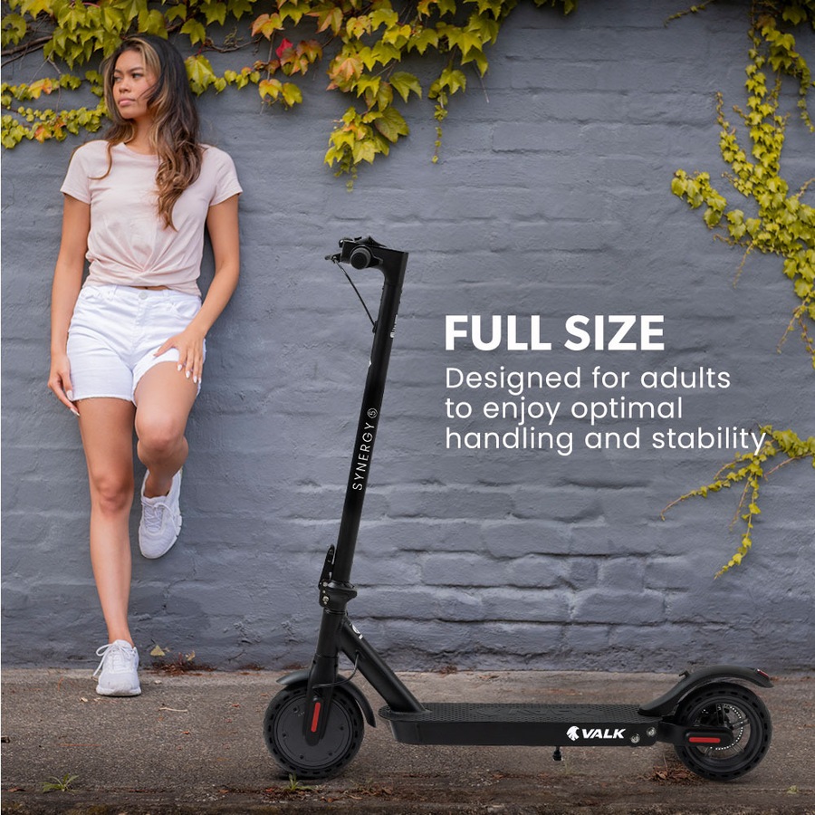 Valk Synergy 5 Electric Scooter 400W, AU Compliant, Motorised eScooter for Adults, Black