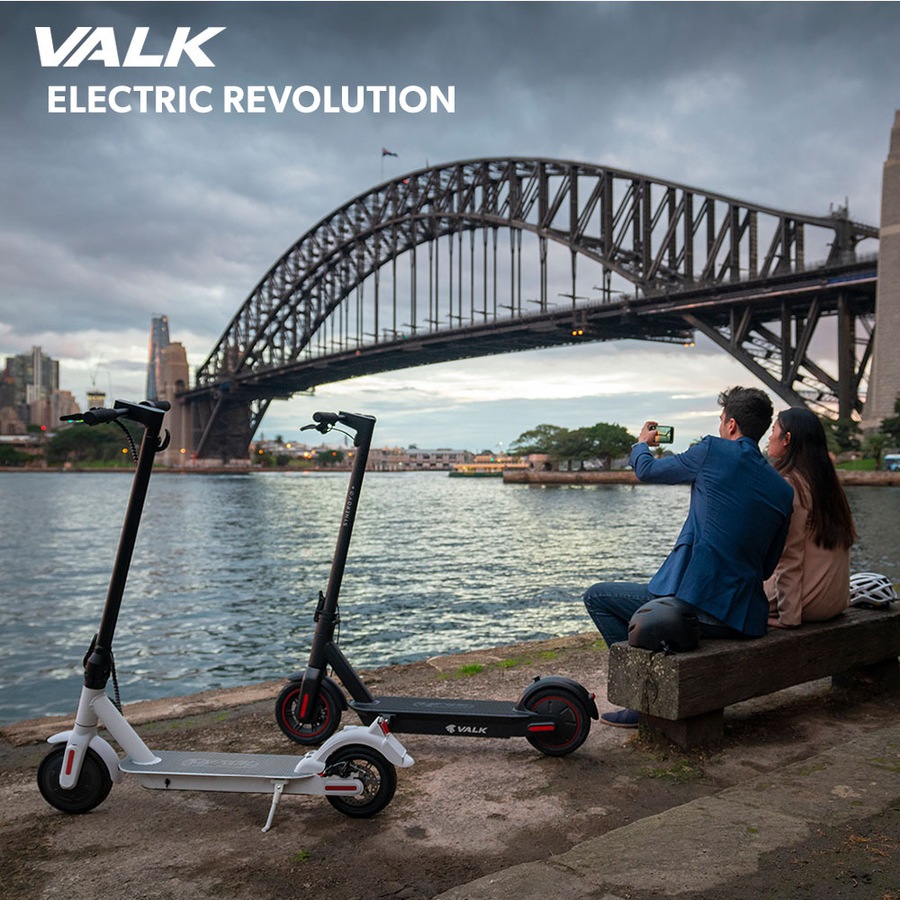 Valk Synergy 5 Electric Scooter 400W, AU Compliant, Motorised eScooter for Adults, Black