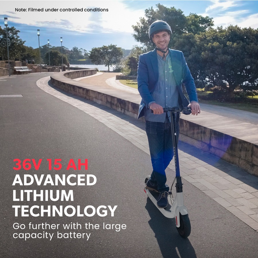 Valk Synergy 7 Electric Scooter 500W 15Ah, AU Compliant, Motorised eScooter for Adults, White