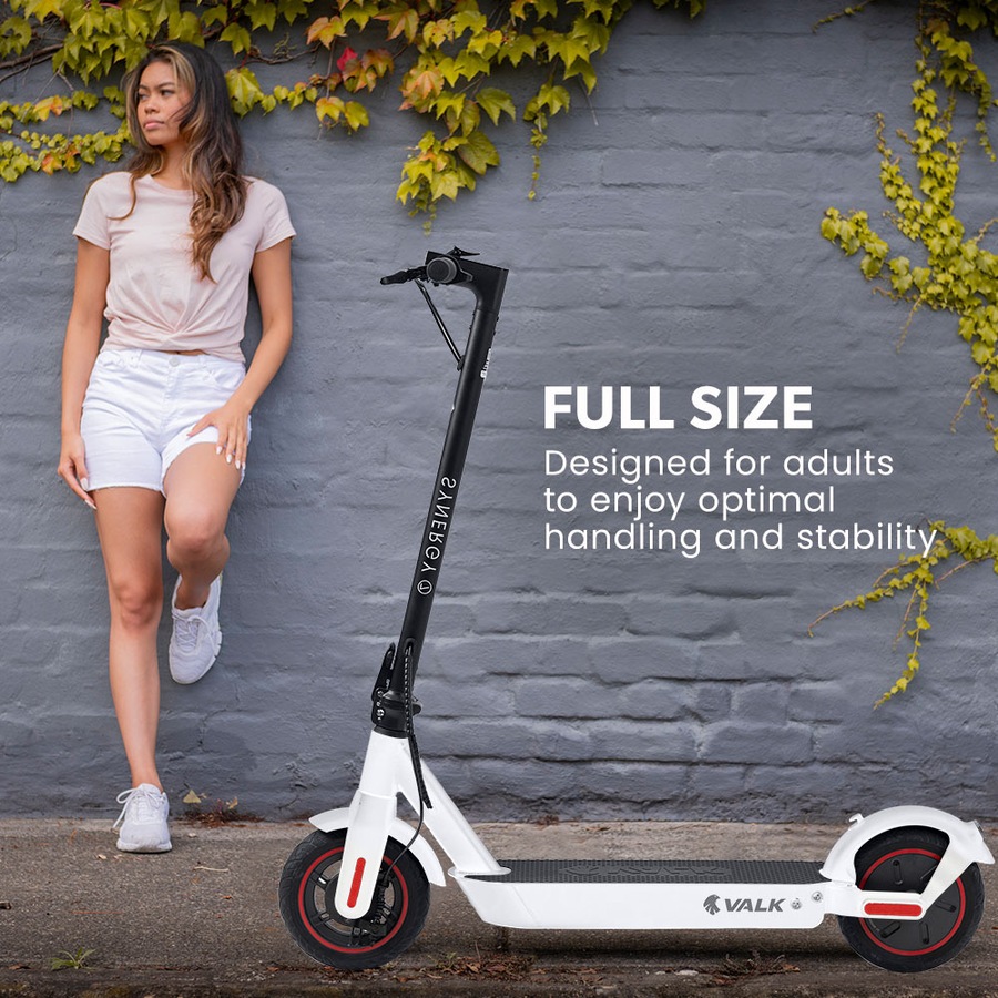 Valk Synergy 7 Electric Scooter 500W 15Ah, AU Compliant, Motorised eScooter for Adults, White