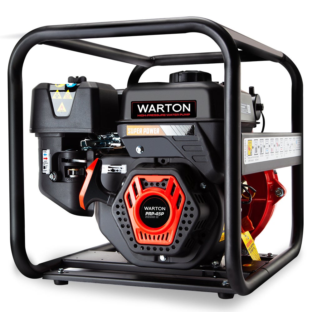 WARTON 8HP Petrol High Pressure Water Pump Fire Fighting Irrigation Transfer Pumps Multi Level Filter