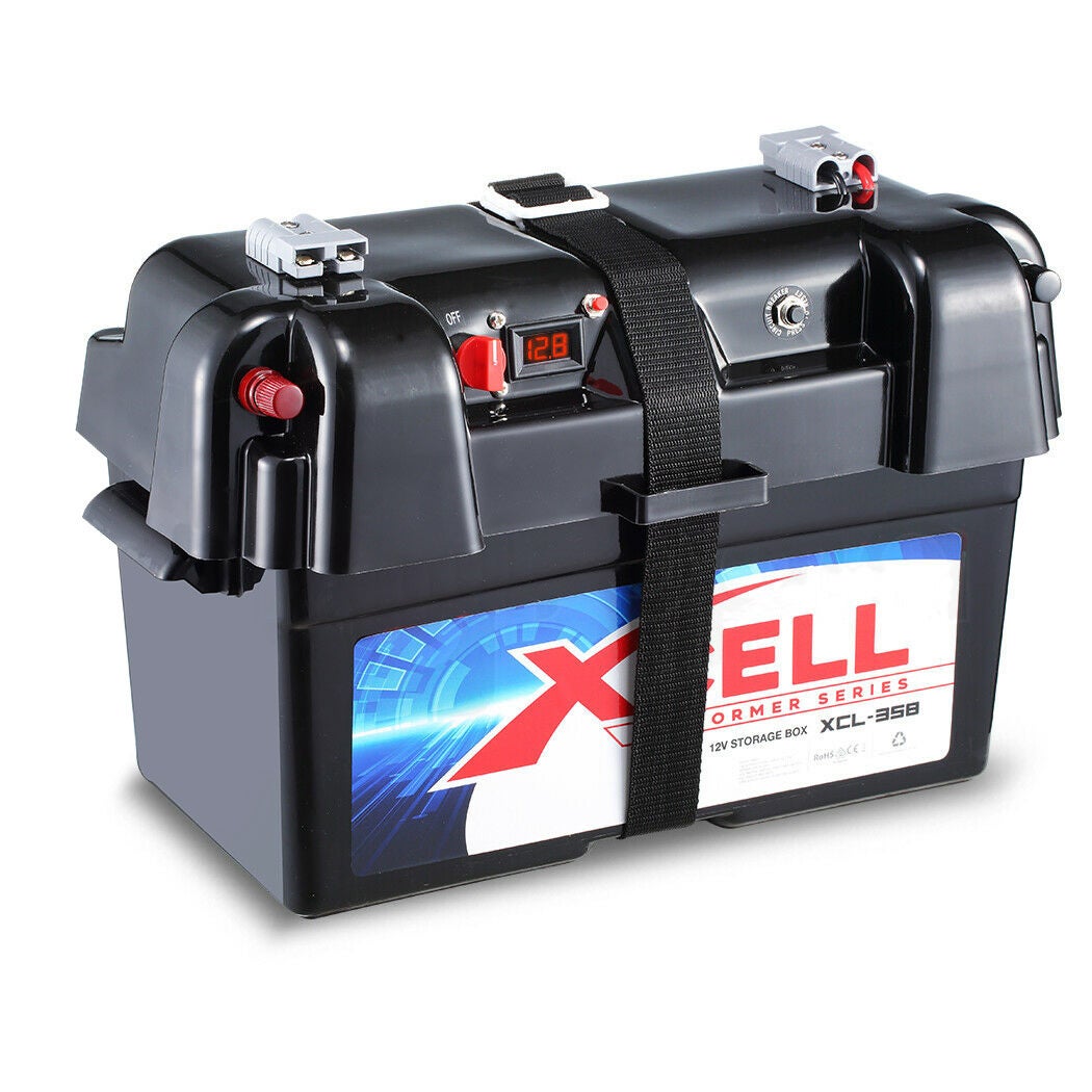X Cell Deep Cycle Battery Box Marine Storage Case 12v Camper Camping Boat Power Buy Generators