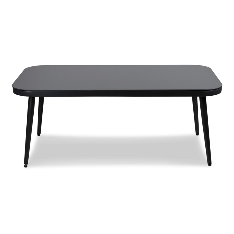 Buy Santa Monica Coffee Table with Tempered Glass Top and Gunmetal