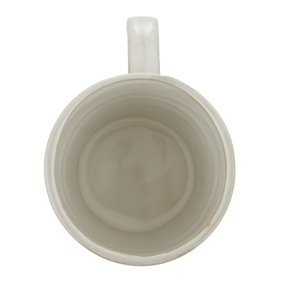 Amalfi Somerset 4 Piece Coffee Mug Set 350ml Milky White Glaze Stoneware