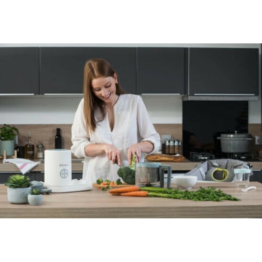 Beaba Babycook Neo Baby Food Processor Steam Cook Blend White / Grey