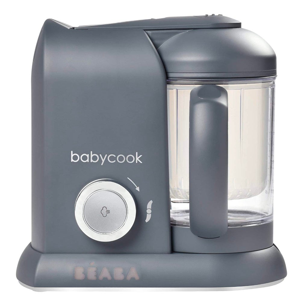 Beaba Babycook Solo Baby Food Processor Steam Cook Blend - Dark Grey