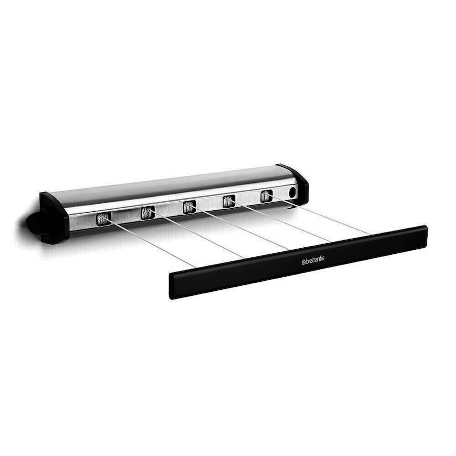 Brabantia Indoor Retractable 22m Clothes Line Pull Out Airer - Stainless