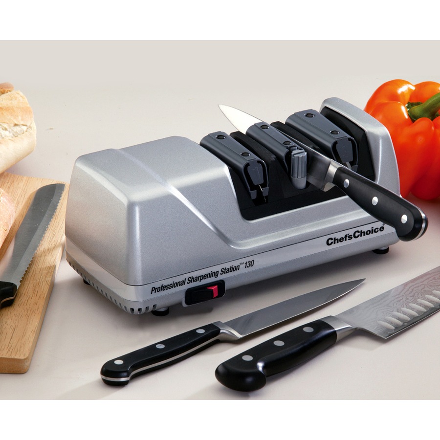 Chefs Choice 130 Diamond Hone Electric Knife Sharpener Silver