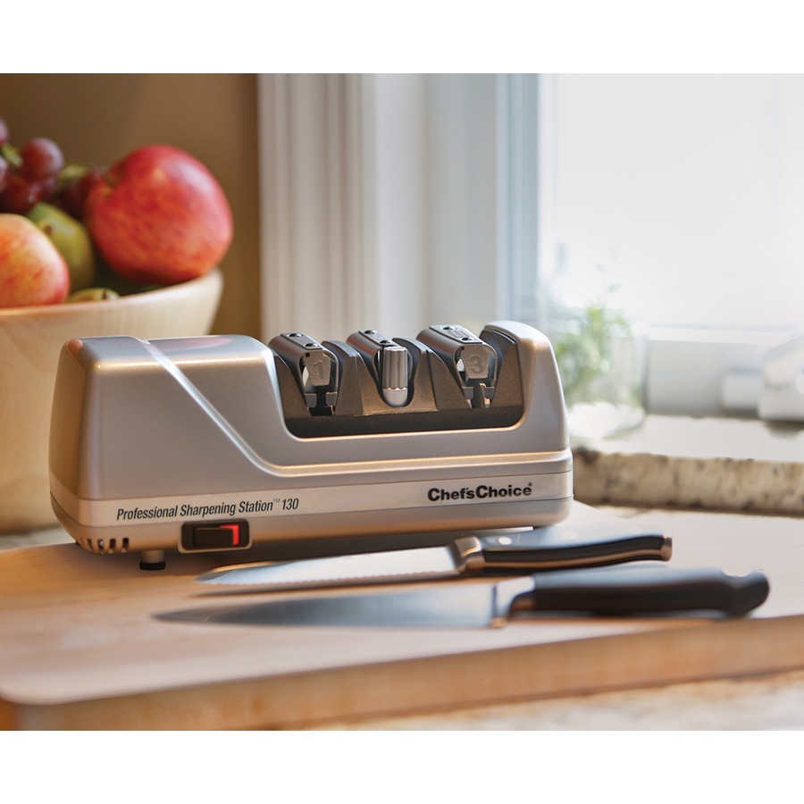 Chefs Choice 130 Diamond Hone Electric Knife Sharpener Silver
