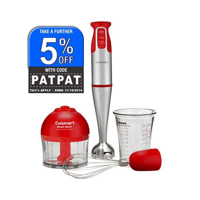 CUISINART MULTI PURPOSE STICK BLENDER RED WITH ATTACHMENTS Buy Stick Blenders 603225